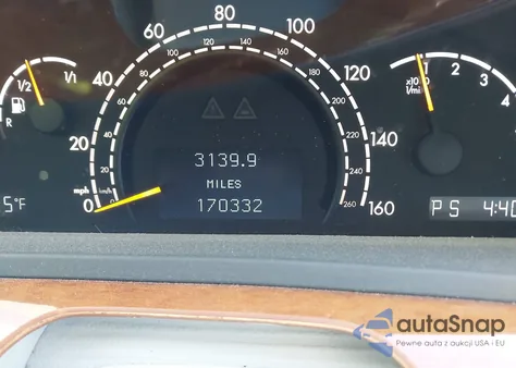 2001 Mercedes-Benz S 430 из США, поврежденный, VIN WDBNG70J41A181536